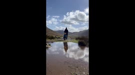 Outdoor Adventures in a Unique One-Wheeled Stroller