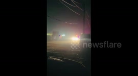 Palestine: Causalities among displaced Palestinians after Israeli fighter jets attack the vicinity of Al-Akhawakh area on Al-Rashid Street, northwest of Rafah city