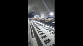China speed: 500-meter track section laid in 8 mins