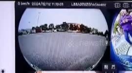 Drone crash sparks huge fire near Olympic stadium in China