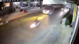 Tragically, Grandma fell into a ditch, caught on CCTV, motorbike riders didn't know about it