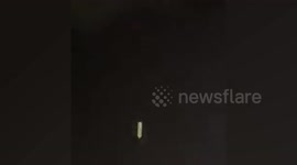 Worried resident records mystery glowing lights in his back garden