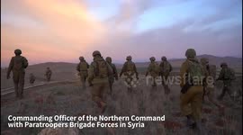 Israel: The Commanding Officer of the Northern Command Visits the 474th Brigade’s Forces During Their Defense Mission in Syrian Territory