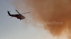 US: Helicopter Tackles Franklin Fire in Malibu as Crews Fight to Contain Blaze