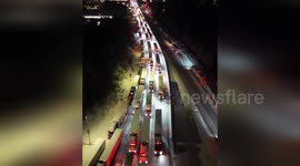 US: Massive Traffic Jam on I-80 Causes Major Delays Near Donner Summit