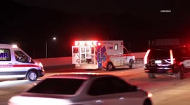 US, Los Angeles: San Bernardino 5 Injured in Overturned Pickup Crash on Interstate 15