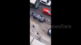 Argentina: A 22-year-old Colombian woman collided with a Russian cyclist in Buenos Aires and tried to escape with the victim hanging from the hood