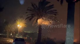 US: Flames Ignite Palm Trees at Pepperdine University as Franklin Fire Rages Through Malibu