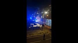 Fire in residential building at Woolwich Royal Arsenal - video 2/5