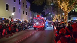 US: Festival of Lights in downtown Kissimmee in Florida