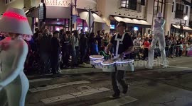 US: Festival of Lights in downtown Kissimmee in Florida.