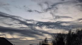 Wave-like Asperitas Clouds, Strange Clouds