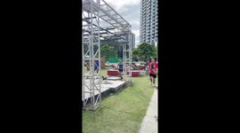 Fitness fanatic father, 53, takes on challenging obstacle course with ease