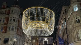 London's Bond Street in Mayfair was illuminated by a unique CHANEL lighting installation for Christmas