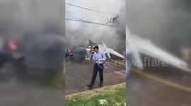 Argentina: Private Jet Crashes into Building at San Fernando Airport