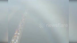 US: Over 40 Vehicles Involved in Chain Reaction Crash on Lake Pontchartrain Causeway