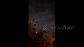 Israel: footage of a flying projectile