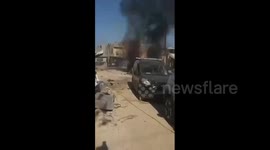 Warplanes bomb a vehicle in Tulkarm refugee camp