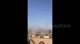 Gaza: At least 20 Palestinains have been massacred and dozens others injured in a series of Israeli airstrikes targeted 3 sheltering centers, a number of inhabited houses and a civilian vehicle in Al-Tuffah neighbourhood in Gaza