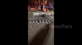 Canada: The prominent menorah in Toronto has been knocked down