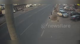China: Child Runs Into Street Twice, Struck By Car And Thrown 10 Meters