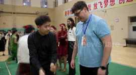 Serbian youth immerse in traditional Chinese culture in north China