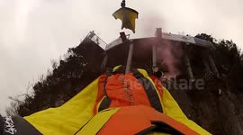 Wingsuit base jumping China 