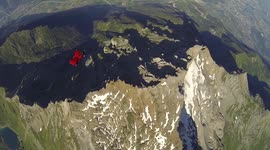 heli base wingsuiting aerial footage