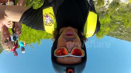 Base jumping in Greece with Douggs self portrait