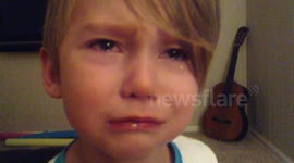 My sons reaction to iOS 7 this morning.