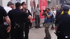 Instant justice for man filmed assaulting Muslim protestor