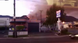 Azusa California - Fire in Foothills #1