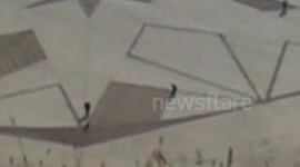 Julian Richardson's Sand Circle: Brean, Somerset, 6 July 2013