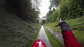 Kayaking down a storm drain at 34 miles per hour