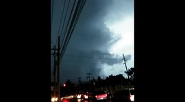 Huge thunderstorm in Guadalajara, Mexico