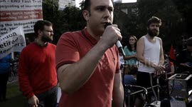 Protect migrants , March to news international , 