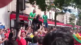 Wales and Northern Ireland fans help reunite a lost fan with his dad