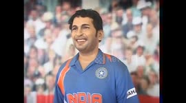  A life-sized statue of Sachin Tendulkar