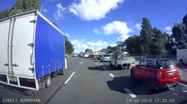 Turning right at Homebush Bay Dr M4 on ramp Westbound