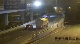 Man storms out of car after argument with girlfriend and gets hit by a lorry