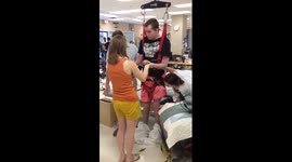 Joel Jackson Standing and Walking with Zero Gravity Machine Brooks Rehab Jacksonville, FL