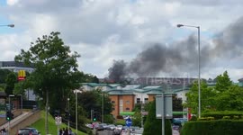 Fire at Timber Yard near Merry Hill