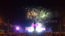 Huge Fireworks on Zagreb Square at 2cellos concert!