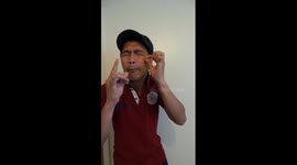 Magician pulls thread out of his eye