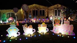 Sleepy Hollow Christmas Lights In the neighborhood of Torrance, California