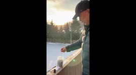 Mesmerizing chain fountain amazes in China