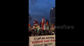 Netherlands: People in Utrecht, took to the streets to show their unwavering support for Palestine