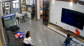 Youngest brother smashes TV after arguing over it with siblings