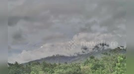 Philippines: Ash Emission Resumes at Kanlaon Volcano, Dark Plume Reaches 1200 Meters