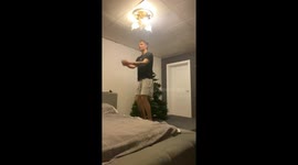 Ceiling lamp accidentally broken during backflips in Otorvanovka